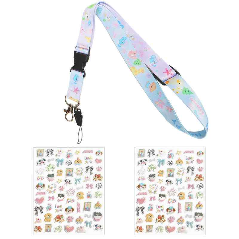 Rakuten - 【tourmono】For Tamagotchi Paradise たまごっちパラダイス 専用ネックストラップ ゲーム風カラフルストラップ スマホ・ID カード用 パステルカラー 調整可能な長さ