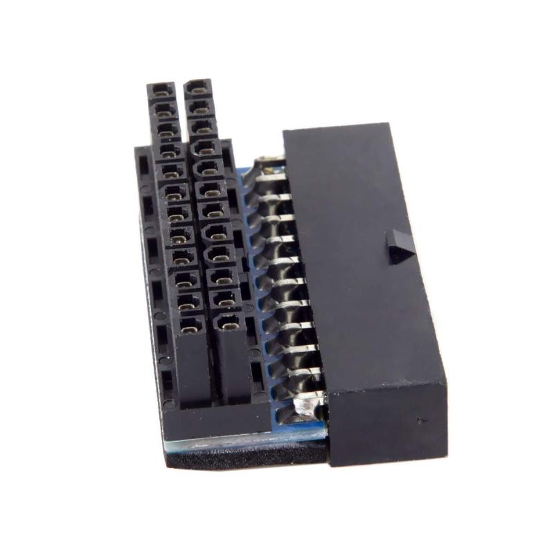 Cablecc ATX24ピンメスから24ピンオス90度電源アダプターメインボードマザーボード（デスクトップ用）PC電源 ATX 24Pin Female to 24pin Male 90 Degree Power Adapter Mainboard M