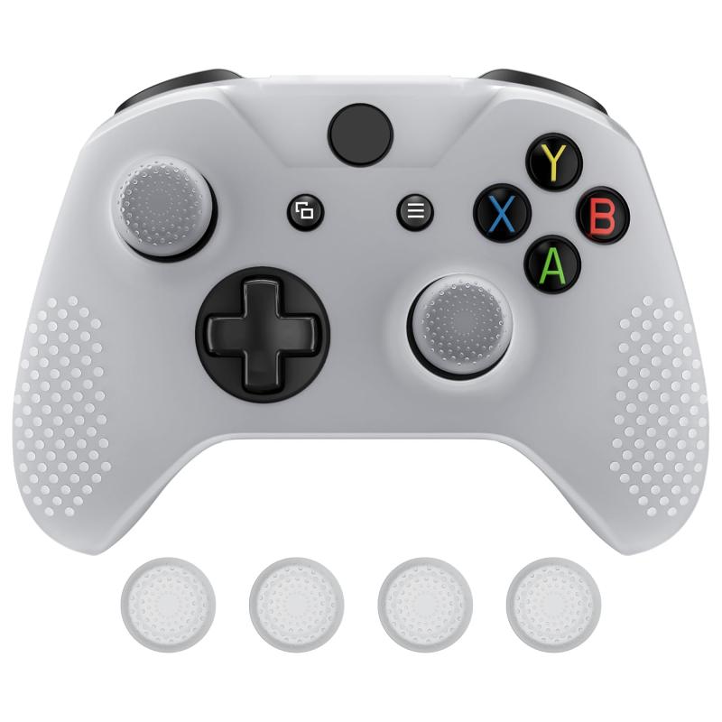 Rakuten - コントローラー本体ではなく、eXtremeRate Xbox One X/S対応用ソフトアンチスリップシリコンカバー＆サムグリップキャップ保護ケース【クリア】
