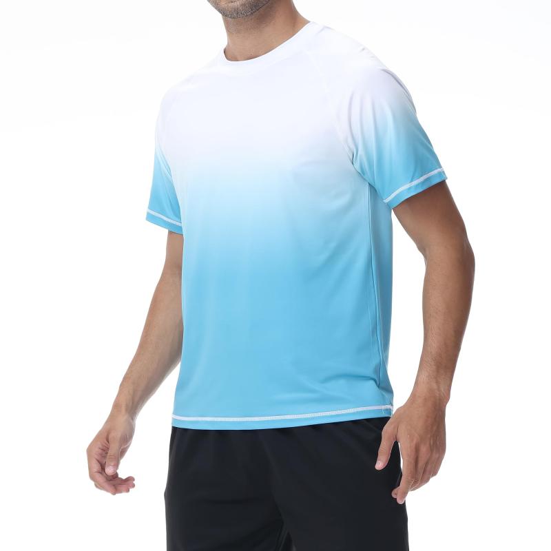 [Hyzhwl] ラッシュガード メンズ 半袖 水着 tシャツ UPF50+ 接触冷感 uvカット紫外...