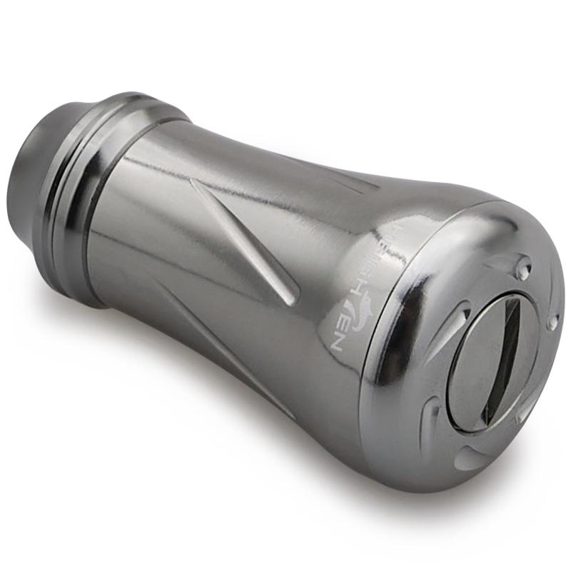 HEIGHTEN 19mm リール ハンドル ノブ 6.8g シマノ ダイワ 通用 (Shimano Type A) (Daiwa Type S)用 New Pillar Series (ガンメタル) (HT17505)