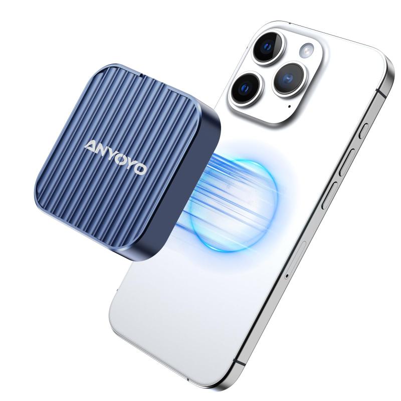 ANYOYO 磁気吸着式 M.2 NVMe SSD 外付けケース マグネット式 10Gbps高速転送 工具不要 iPhone16/15 Pro/Pro Max 4K ProRes録画用 2230対応 放熱性ポケットサイズ USB-C接続