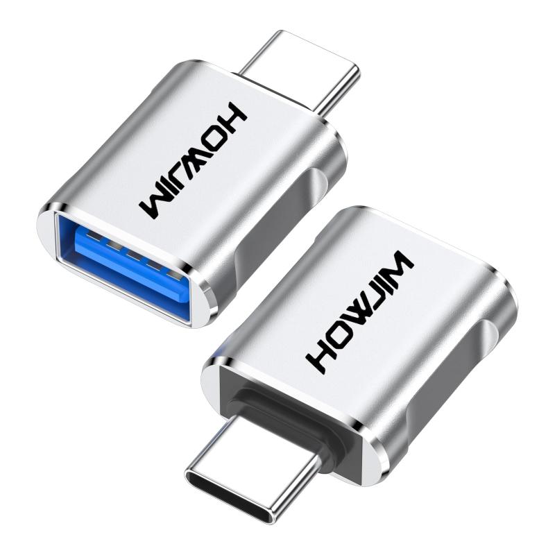 HOWJIM USB Type-C 変換アダプタ 2個セット 10Gbps高速データ転送 急速充電 USB 3.2 メス to Type-C オス