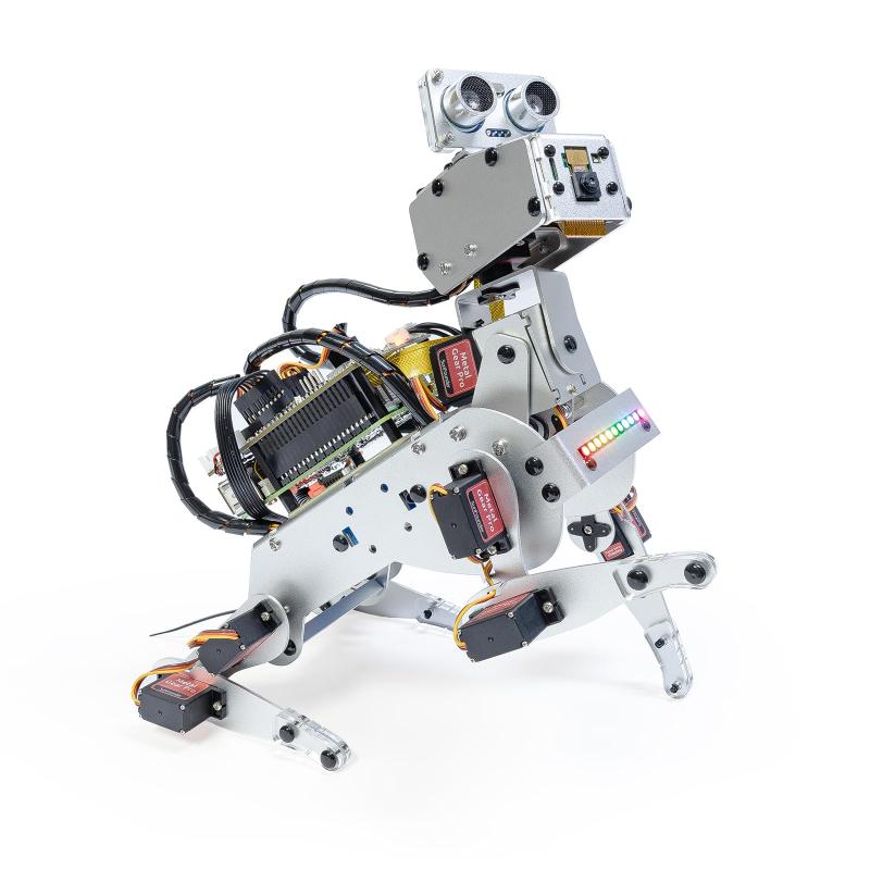 SunFounder PiDog AIロボット犬キット Raspberry Pi 5/4/3B+/Zero 2W対応 OpenClaw×ChatGPT/Gemini/Grok対応 音声・映像認識Python/App制御 バッテリー内蔵 ジャイロ・カメラ搭