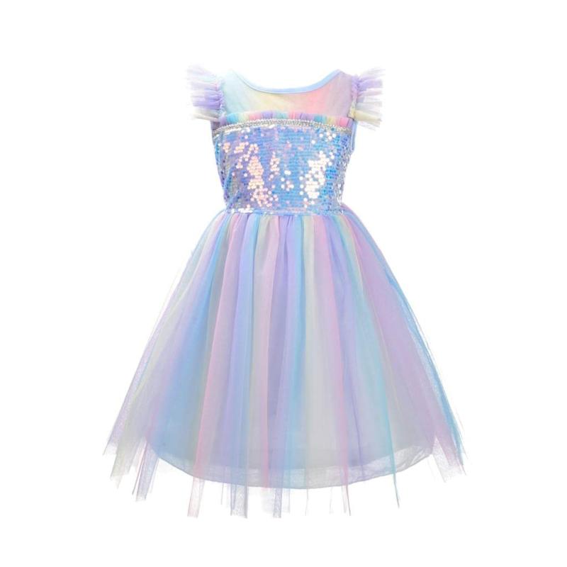 Rakuten - [Dressy Daisy] ユニコーン プリンセス 虹 チュールドレス 幼児 子供用 女の子 誕生日 コスチューム ファンシー パーティー 衣装 サイズ 10～12歳