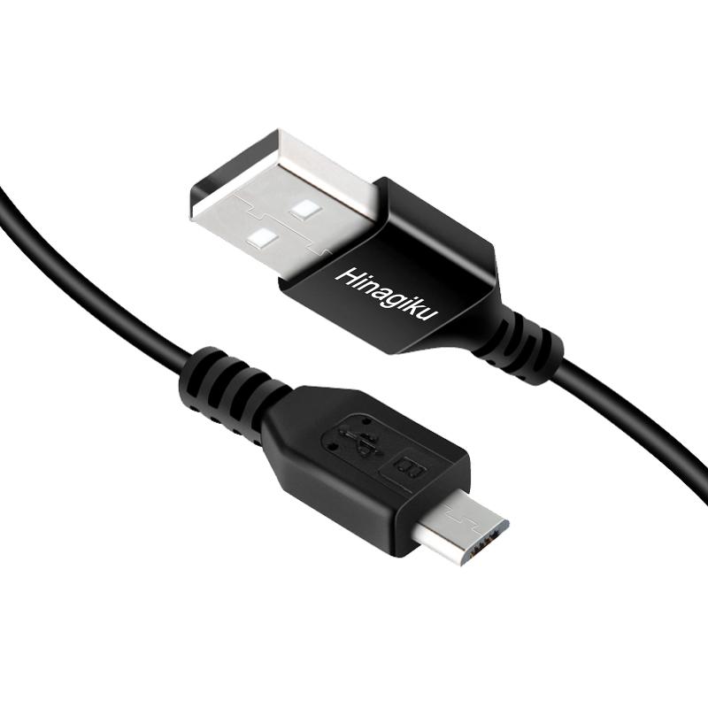 Hinagiku USB-A to Micro USB ケーブル、転送速度 (480Mbps)、高速充電、2.4A電流、高寿命、耐久素材、高い互換性 (Apple/Samsung/Google/Sony/Asus/Xiaomi/Hwawei/HTC と互
