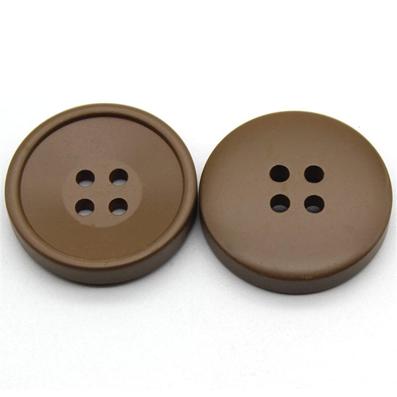 Rakuten - 6個入り樹脂ボタン4穴丸ボタンコートジャケット用DIY裁缝用品
