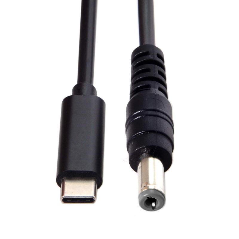 chenyang Type C USB-C 入力 - 長方形 5.5x2.1mm ケーブルコード ノートパソコン用 1.8MType-C充電器の電力は出力側よりも超えている必要があります。65W Type-C充電器と一緒に使用すると、壁のコンセントからDC 18V-20Vポートでノートパソコンを便利に充電できます。Type-Cメス端にPDエミュレータートリガーが内蔵されています。入力:Type-Cメス、65W Type-C充電器出力:DC 18V-20V(5V非対応)