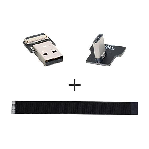 Cablecc直角USB2.0Type-Aオス-USB-CType-CオスデータフラットスリムFPCケーブル（FPV root-house-10170805 RoothouseStore サンプル画像3