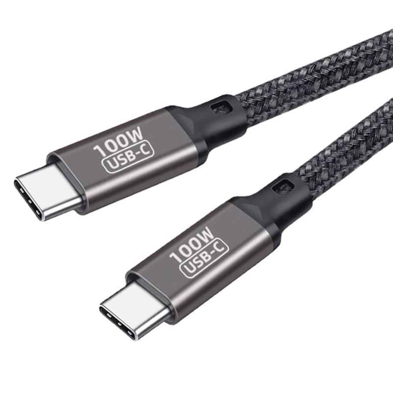 USB Type C ケーブル 1M PD対応 100W/5A急速充電 USB C to C 充電ケーブル ナイロン編み 断線防止 MacBook Pro/Air、…
