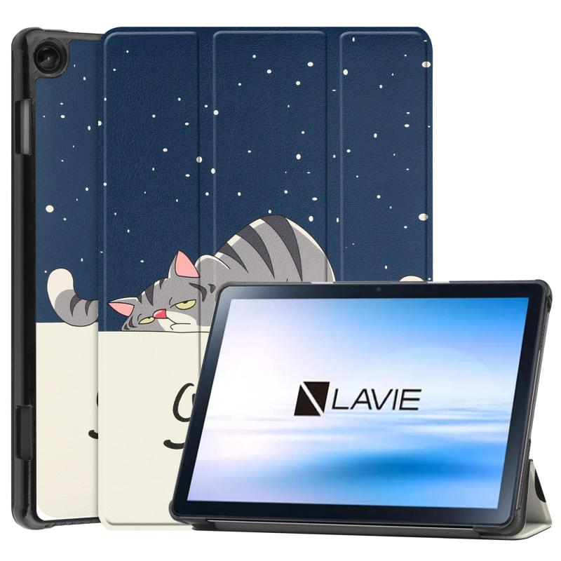 LAVIE Tab T10d/LAVIE Tab T10 T1055/EAS PC-T1055EAS/LAVIE Tab T10 TAB10/F02 ケース 10.1インチ Pokaas 専用ケース タブレットケース オートスリープ機能付き 三つ折り ス