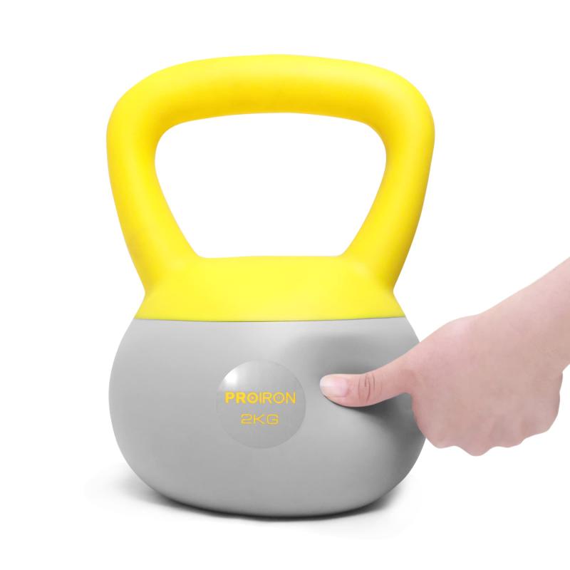 PROIRON ケトルベル ソフト 柔らかい 6kg kettlebell 鉄ビーズ砂鉄 充填