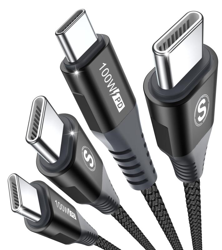USB Cケーブル100W,Sweguard タイプc ケーブル iPhone 17 16 15充電けーぶる,アイフォン15 16,いphone16 15 pro Max,Macbook/iPad Pro/Air/M