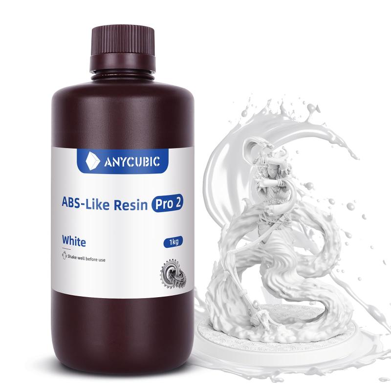Rakuten - ANYCUBIC ABS-Like レジン Pro 2 強度と靭性が強化された 3Dプリンター レジン 低収縮性で高精度 低臭気 光造形 3Dプリンターに幅広い互換性 ABSレジン (白 1kg)