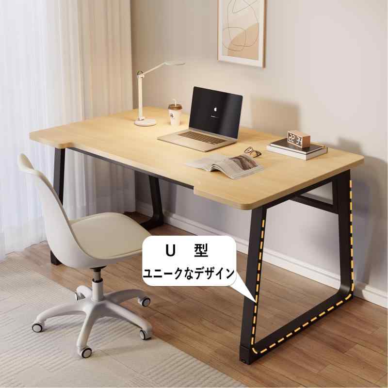 PQNLXLN 北欧 U型 デスク パソコンデスク 幅80cm 幅100cm 奥行50cm 組立簡単 シンプル ワークデスク PC作業台 在宅勤務 リモートワーク用 おしゃれ 勉強机 root-house-10190654 RoothouseStore サンプル画像3