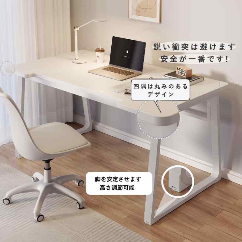 PQNLXLN 北欧 U型 デスク パソコンデスク 幅80cm 幅100cm 奥行50cm 組立簡単 シンプル ワークデスク PC作業台 在宅勤務 リモートワーク用 おしゃれ 勉強机 root-house-10190660 RoothouseStore サンプル画像3