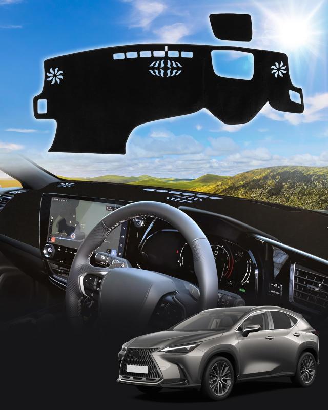 Rakuten - Cartist レクサス に対応 新型NX NX250 NX350h NX450+ ダッシュボードマット 車用 ダッシュボードカバー 20系 R3.11～現行 フロントガラスへ映り込み軽減 日焼け防止 80ヴォクシー レクサスNXアクセサ