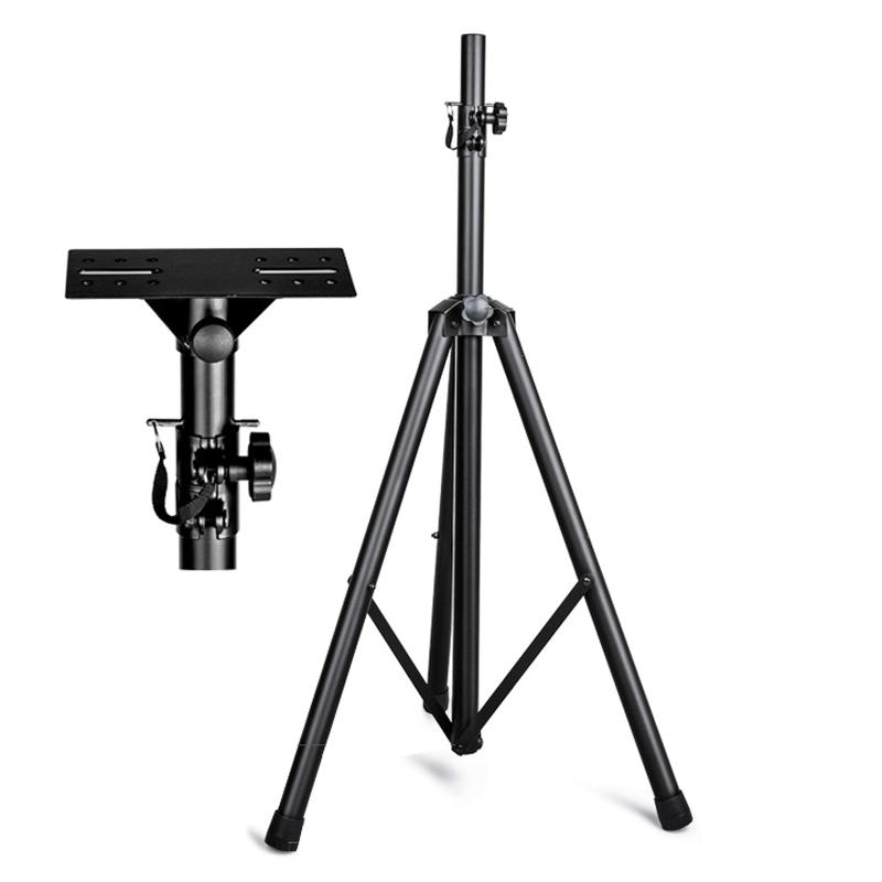 Rakuten - BQKOZFIN スピーカースタンド 高さ100~200cm調節可能 折りたたみ式 スピーカー用 取付 金具 荷重90kgスピーカー用 FX638 スピーカースタンド 三脚【1台1組】