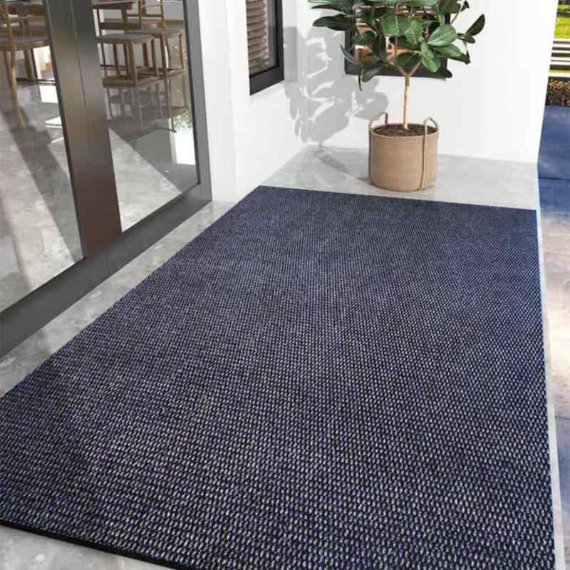 Rakuten - 玄関マット キッチンマット屋外 室内 滑り止め 業務用 無地 大判 マット シンプル 泥落とし 足ふきマット（グレー90*150）