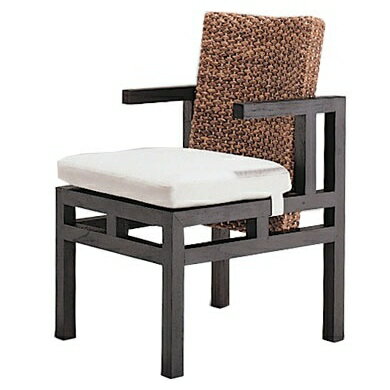 [正規輸入代理店] PERFORMAX ウォーターヒヤシンス ウォーターヒアシンス ダイニングチェア モダンアジアン家具（アーム付き・受注生産品）