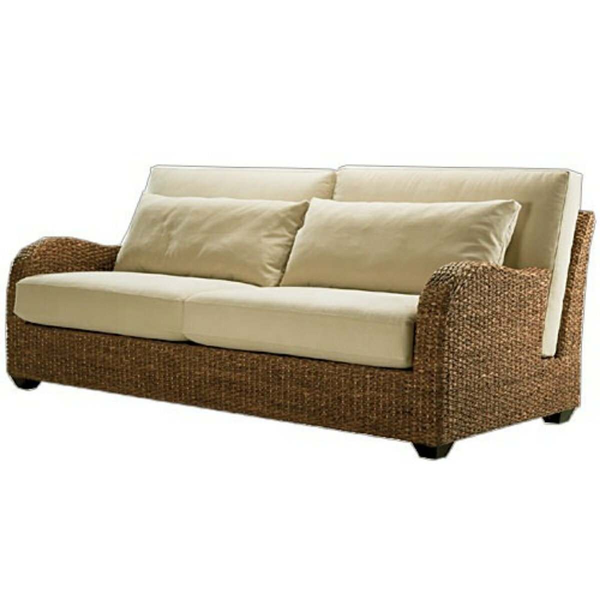 高品質 ウォーターヒヤシンス ソファ 3P 3人掛け ワイド ソファー 三人掛け アジアンソファ リビングソ..