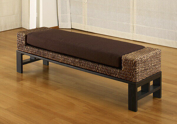 ベンチ 高品質 高級 ウォーターヒヤシンス ソファ ダイニング ベンチソファー W134cm 長椅子 アジアン リゾート ホテルライク バリ 高級 アジアン家具 ナチュラル モダン PERFORMAX 【在庫販売品・即納可能】