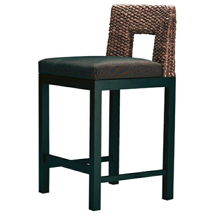 [正規輸入代理店] PERFORMAX ウォーターヒヤシンス ウォーターヒアシンス カウンターチェア/バースツール・SH65cm/座面クッション張り/モダンアジアン家具 パフォーマックス (受注生産品)