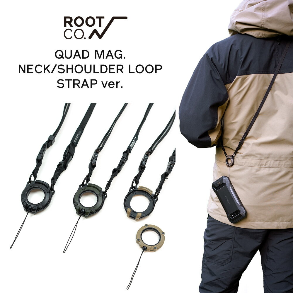 【ROOT CO.】GRAVITY QUADMAG. NECK/SHOULDER LOOP STRAP ver.