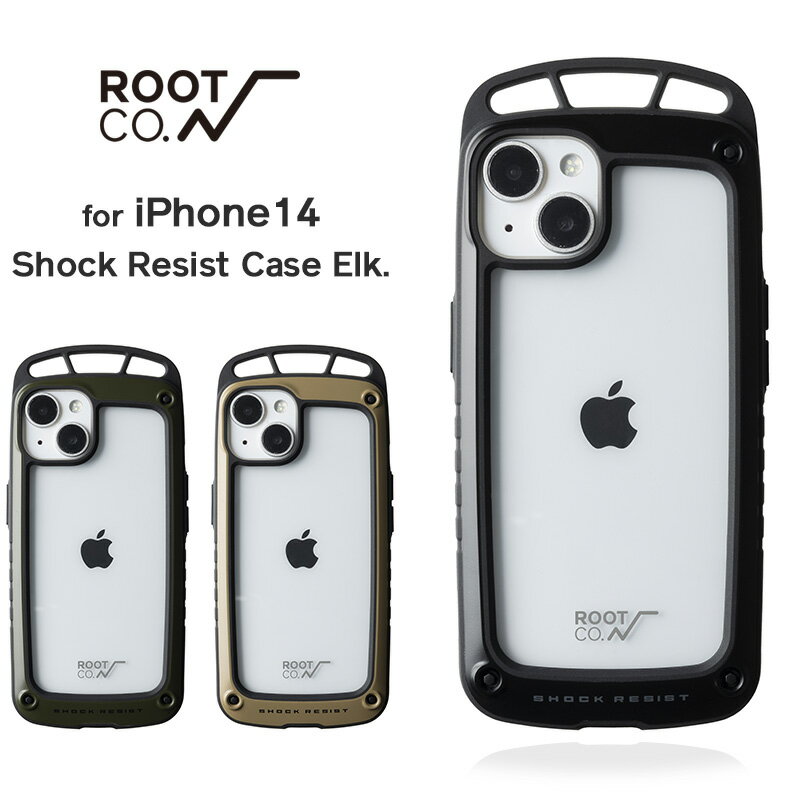 【ROOT CO.】[iPhone14専用]GRAVITY Shock Resist Case Elk.