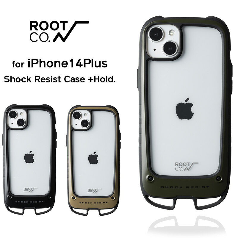 【ROOT CO.】 iPhone14Plus専用 GRAVITY Shock Resist Case Hold.
