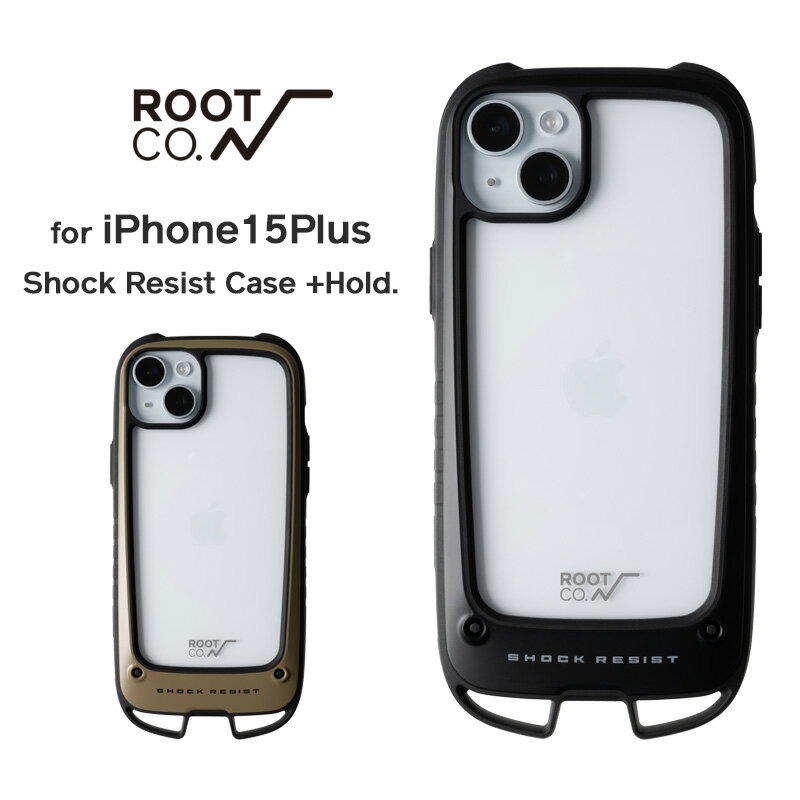 【ROOT CO.】[iPhone15Plus専用]GRAVITY Shock Resist Case +Hold.