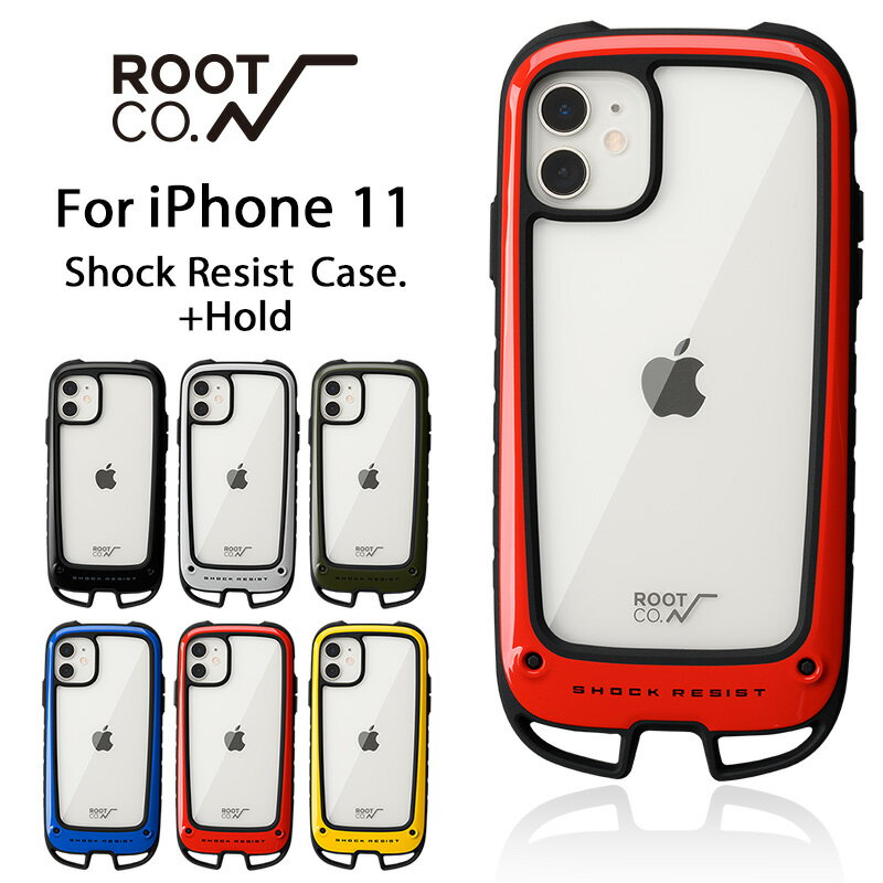 [iPhone11専用]ROOT CO. Gravity Shock Resist Case ＋Hold.