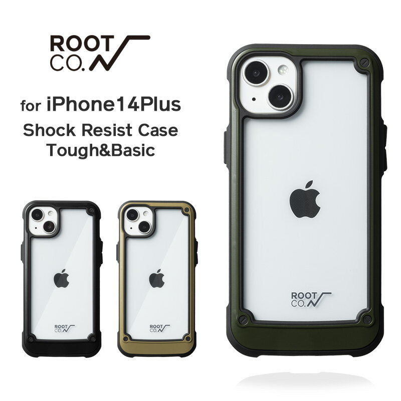 ルートコー スマホケース メンズ 【ROOT CO.】[iPhone14Plus専用]GRAVITY Shock Resist Tough & Basic Case.
