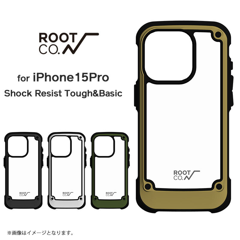 ルートコー スマホケース メンズ 【ROOT CO.】[iPhone15Pro専用]GRAVITY Shock Resist Tough & Basic Case.