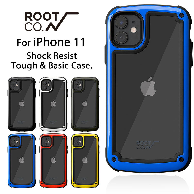 [iPhone11専用]ROOT CO. Gravity Shock Resist Tough & Basic Case.