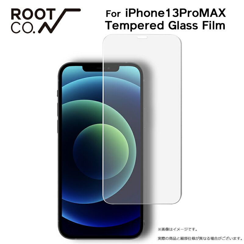 【ROOT CO.】 iPhone13ProMAXケース GRAVITY Tempered Glass Film (クリア)（米国mil規格耐衝撃）