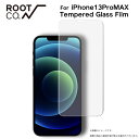 【ROOT CO.】 iPhone13ProMAXケース GRAVITY Tempered Glass Film (クリア)（米国mil規格耐衝撃）