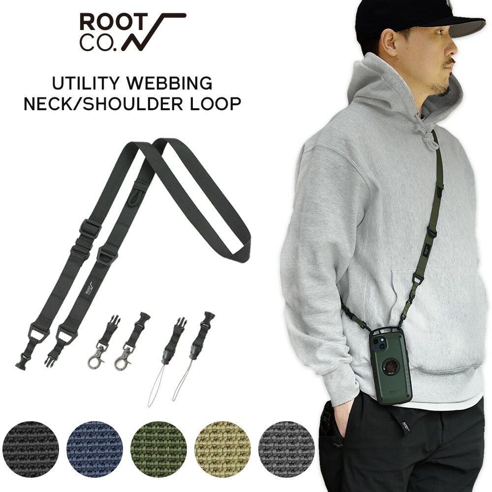 【ROOT CO.】GRAVITY UTILITY WEBBING NECK/SHOUL