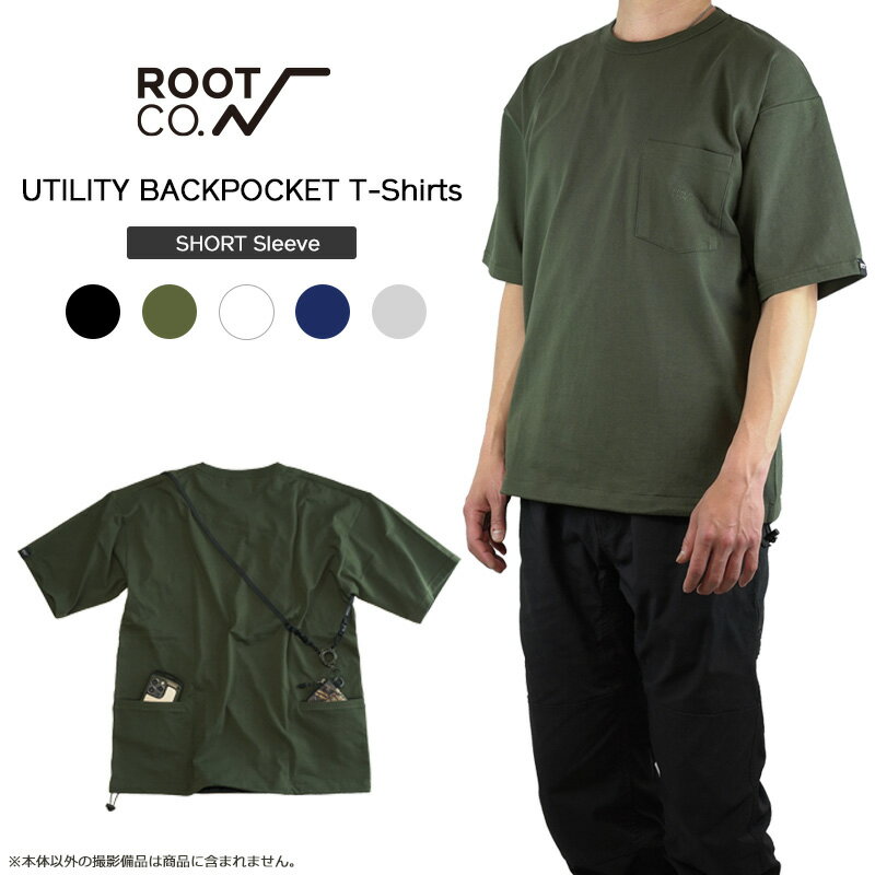 ROOT CO.PLAY UTILITY BACK POCKET T-Shirts