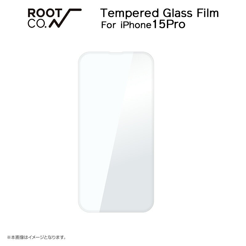【ROOT CO.】[iPhone15Pro専用]GRAVITY Tempered Glass Film クリア 