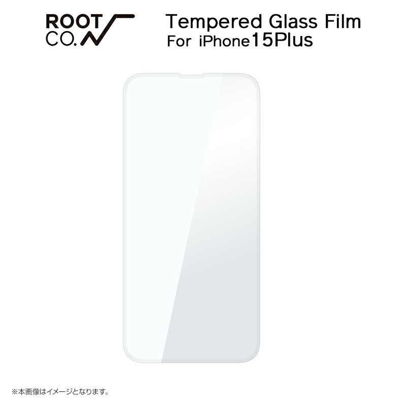 【ROOT CO.】[iPhone15Plus専用]GRAVITY Tempered Glass Film (クリア)