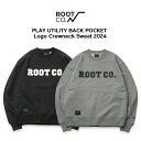 PLAY UTILITY BACK POCKET Logo Crewneck Sweat 2024