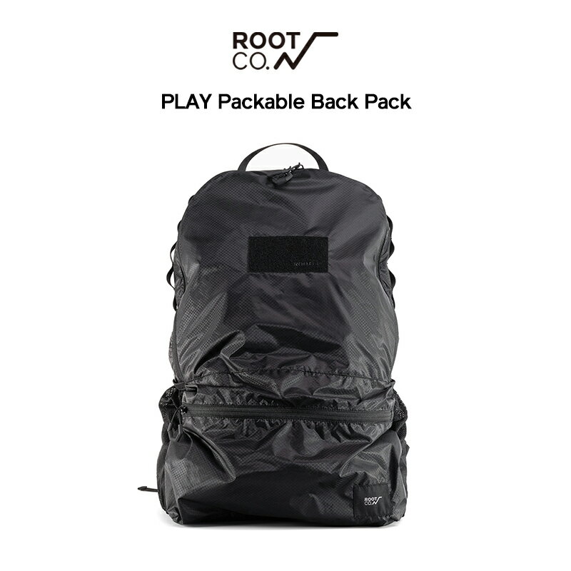 【ROOT CO.】PLAY Packable Back Pack (ブラック)...