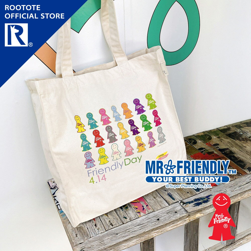 【ルートート公式】 トートバッグ レディース a4 おでかけ ブランド ROOTOTE【FR.414トート2026（全1種） 品番6104】縦型 A4 レッスンバッグ 大容量 大きめ ホワイト アイボリー オールシーズン 綿 コットン かわいい カジュアル ユニセックス 肩掛け ギフト