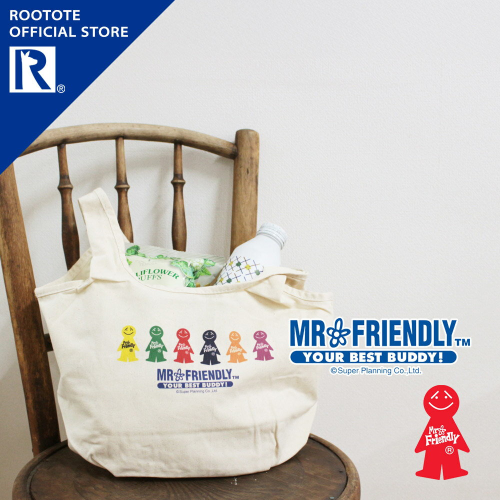 【ルートート公式】 トートバッグ レディース おでかけ ブランド ROOTOTE【FR.ミニマルシェ（全1種）2026新作 品番6153】エコバッグ 折りたたみ 小さめ ラウンド 軽量 コンパクト ベージュ 綿 コットン かわいい カジュアル サブ 毎日 買い物 散歩 旅行 ランチ 水筒 ギフト