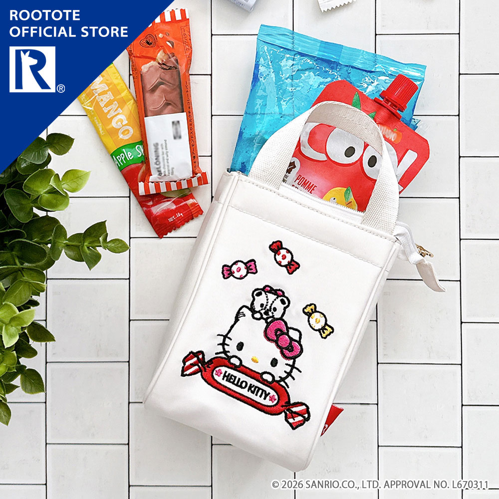 トートバッグ レディース 保冷 おでかけ ブランドおにぎりサイズ 洗える 軽い 小さめ 軽量 トートバッグ ROOTOTE 女の子 ミニ ポリエステル ファスナー 自立 内ポケット ポケット