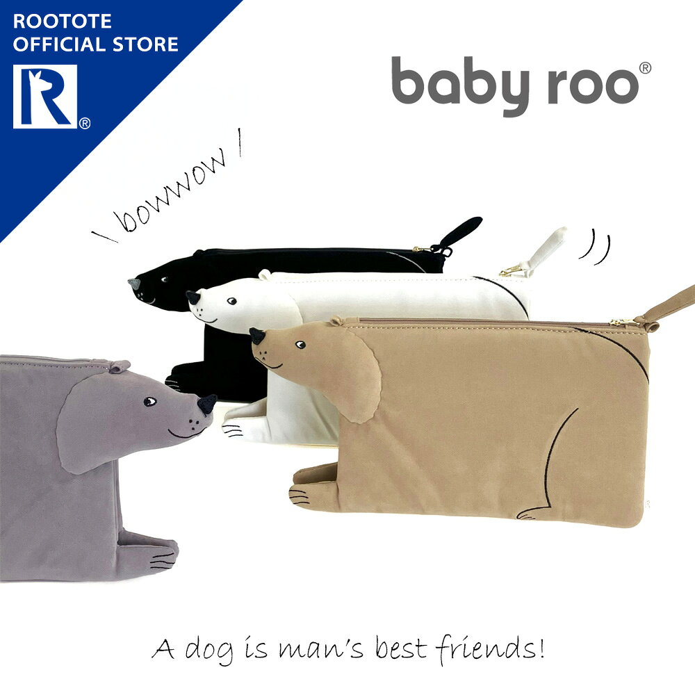 【ルートート公式】 トートバッグ レディース ショルダー おでかけ ブランド ROOTOTE【EU.ベビールー.オスワリパピーA（全4種）品番3623】小さめ 2way ドッグ 犬 わんこ ポリエステル かわいい カジュアル ユニセックス 肩掛け 斜めがけ ギフト