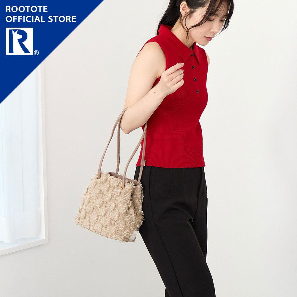 【ルートート公式】 トートバッグ レディース ショルダー 2way おでかけ ブランド ROOTOTE【SC.デリ.ボーホー-A（全3種）2026新作 品番3568】ショルダーバッグ ミニバッグ 斜めがけ 肩掛け サブ 小さめ デリサイズ 高見え かわいい おしゃれ 毎日 買い物 散歩 旅行 ギフト