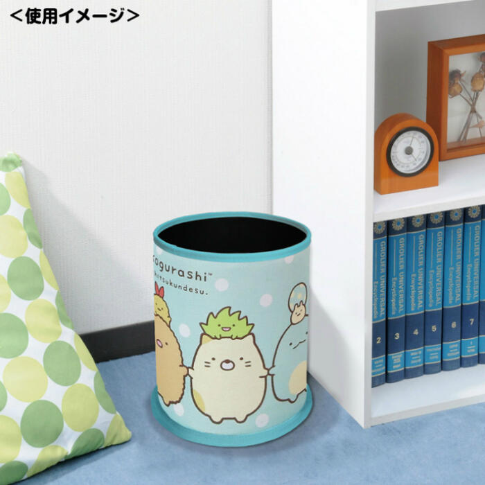 GU033　ダストボックス すみっコぐらし　ゴミ箱 小物入れ 収納 カー用品 車用品 カーアクセサリー キャラクター グッズ リトルミイ ミニゴミ箱 コンパクト 在宅 オフィス インテリア 生活雑貨 筒形 ごみ箱 かわいい おもちゃ