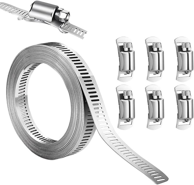 乐天商城 - ステンレスバンド ホースバンド 長さ3m 幅12.6mm 透孔仕様 耐久304ステンレス製 【耐腐食性強化】装着簡単 家庭・産業向け多用途固定バンド